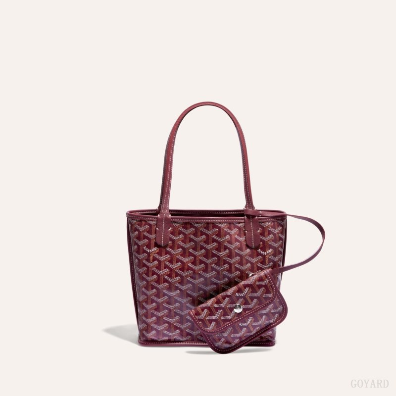 Goyard ANJOU MINI BAG Tote Çanta Bordo | GY-RMW1322