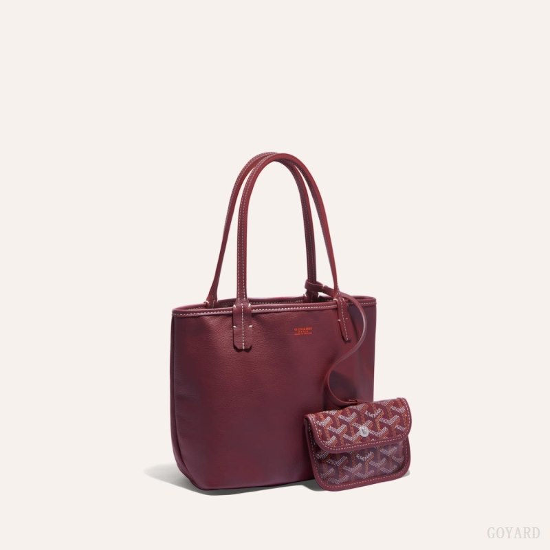 Goyard ANJOU MINI BAG Tote Çanta Bordo | GY-RMW1322