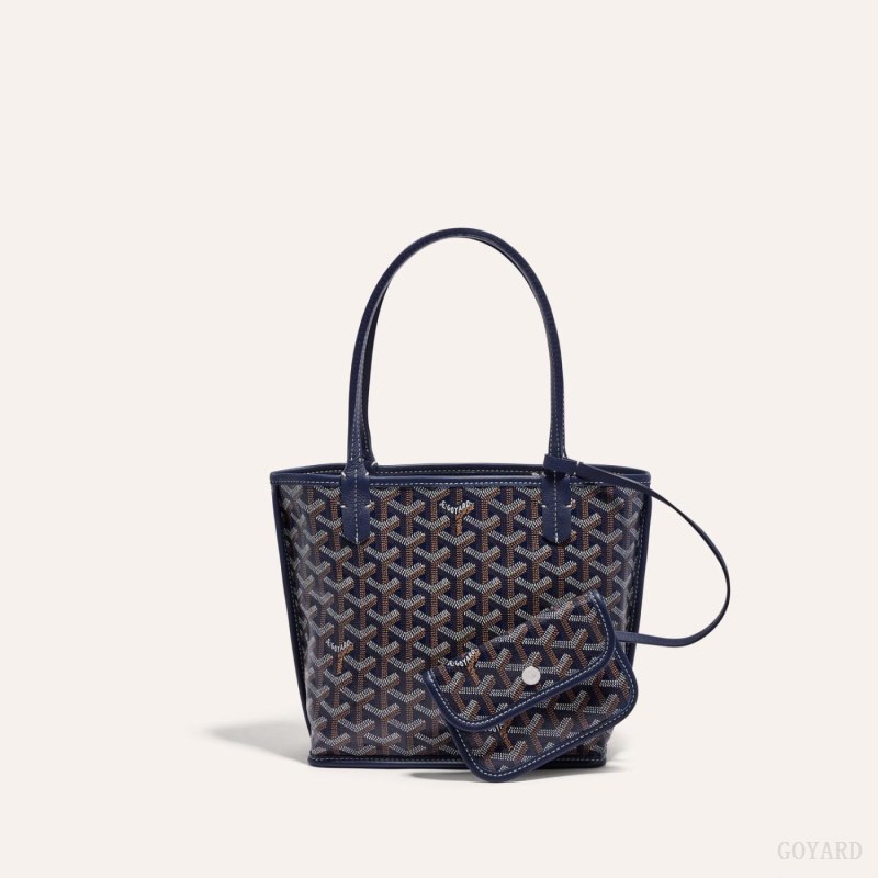 Goyard ANJOU MINI BAG Tote Çanta Lacivert Mavi | GY-IHU6585