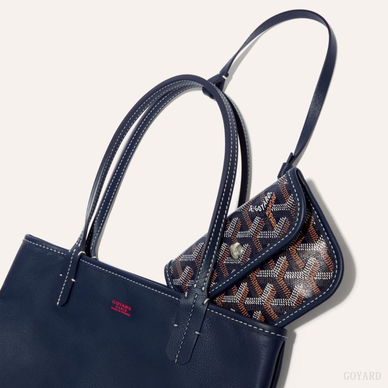 Goyard ANJOU MINI BAG Tote Çanta Lacivert Mavi | GY-IHU6585