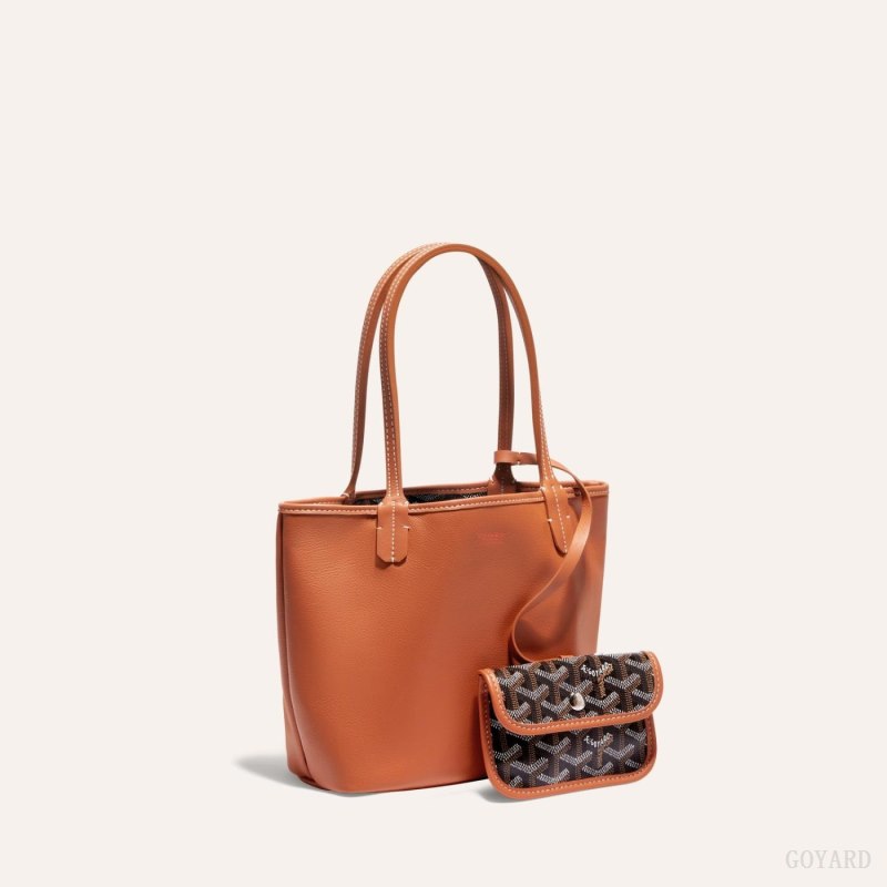 Goyard ANJOU MINI BAG Tote Çanta Siyah Kahverengi | GY-TFM2234