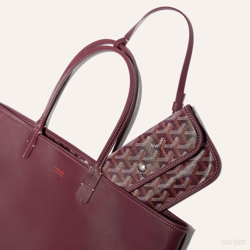 Goyard ANJOU PM BAG Tote Çanta Bordo | GY-OUM9835