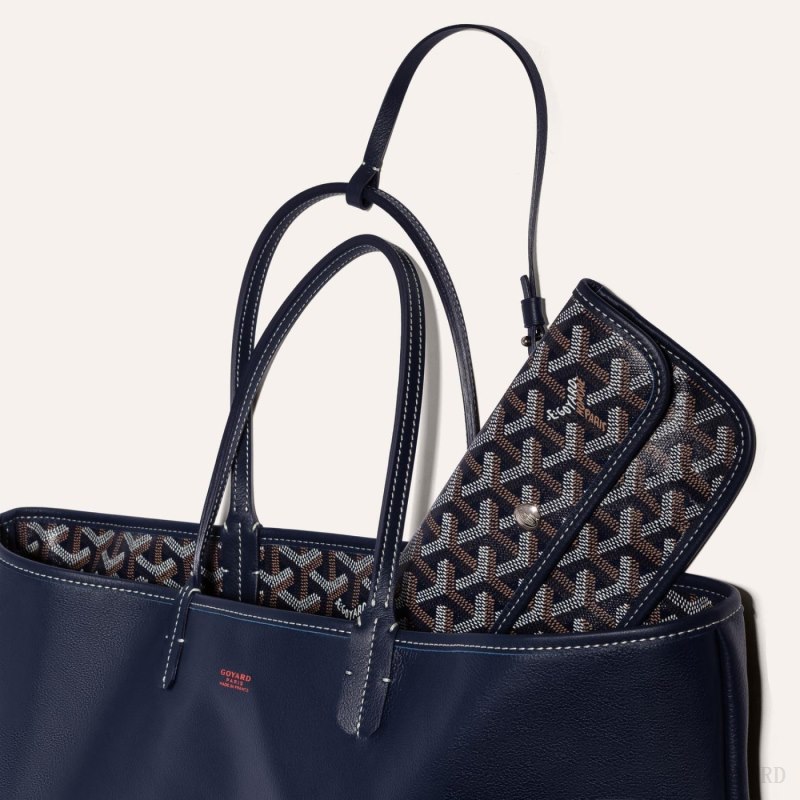 Goyard ANJOU PM BAG Tote Çanta Lacivert Mavi | GY-SRW4177