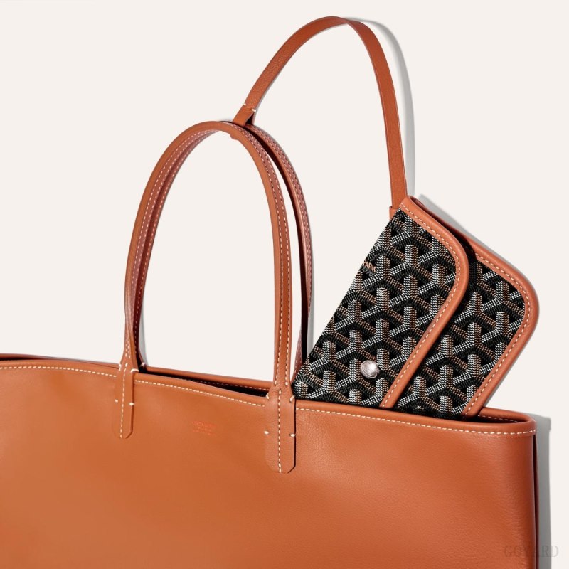 Goyard ANJOU PM BAG Tote Çanta Siyah Kahverengi | GY-IUK9327