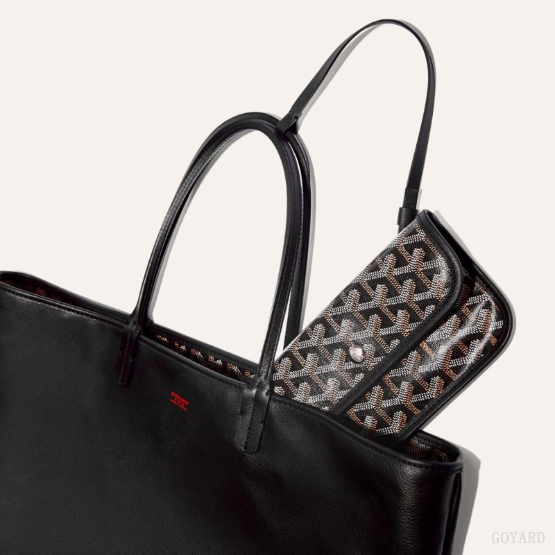 Goyard ANJOU PM BAG Tote Çanta Siyah | GY-SQX8442