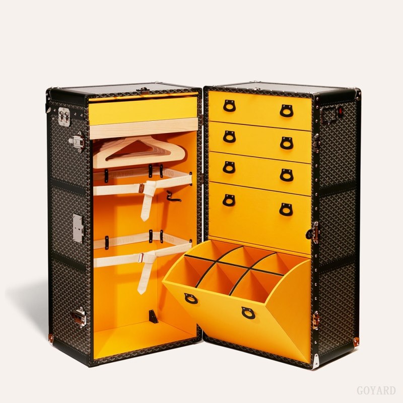 Goyard ARMOIRE TRUNK Valiz Siyah | GY-GGR9391