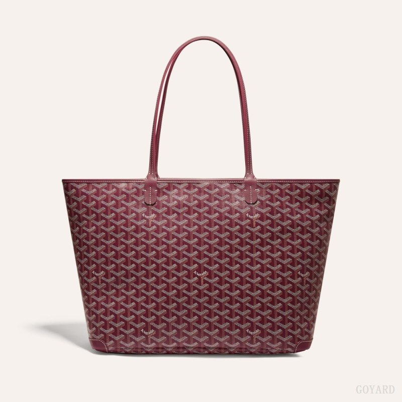 Goyard ARTOIS MM BAG Tote Çanta Bordo | GY-EFX2127