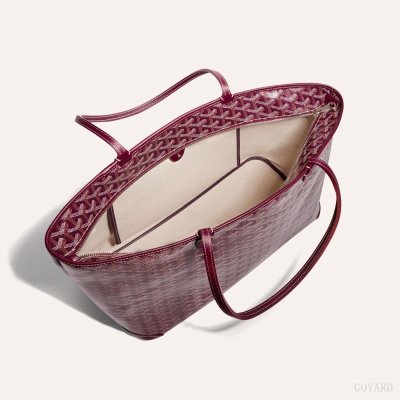 Goyard ARTOIS MM BAG Tote Çanta Bordo | GY-EFX2127