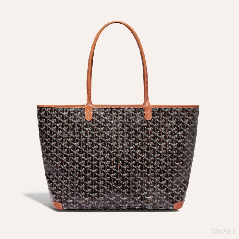 Goyard ARTOIS MM BAG Tote Çanta Siyah Kahverengi | GY-XVS4806