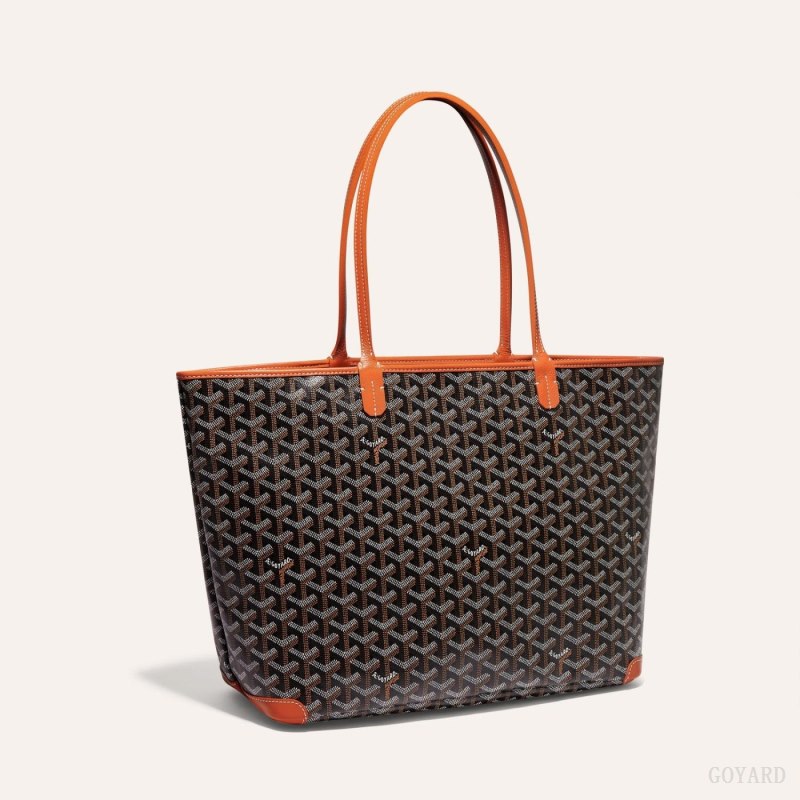 Goyard ARTOIS MM BAG Tote Çanta Siyah Kahverengi | GY-XVS4806