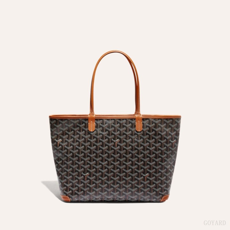 Goyard ARTOIS PM BAG Tote Çanta Siyah Kahverengi | GY-RKQ2394