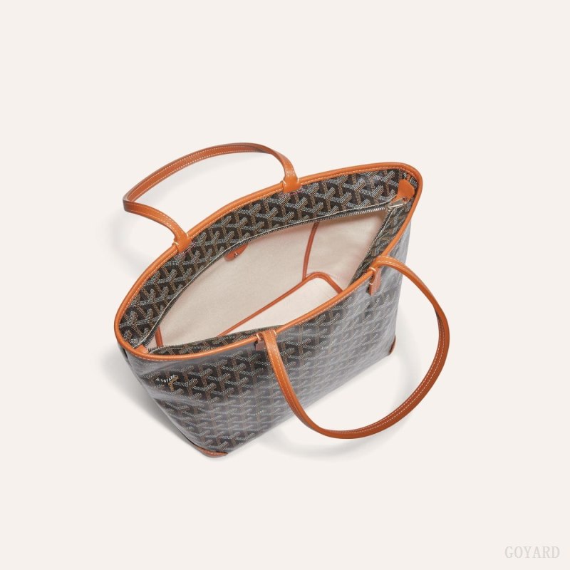 Goyard ARTOIS PM BAG Tote Çanta Siyah Kahverengi | GY-RKQ2394
