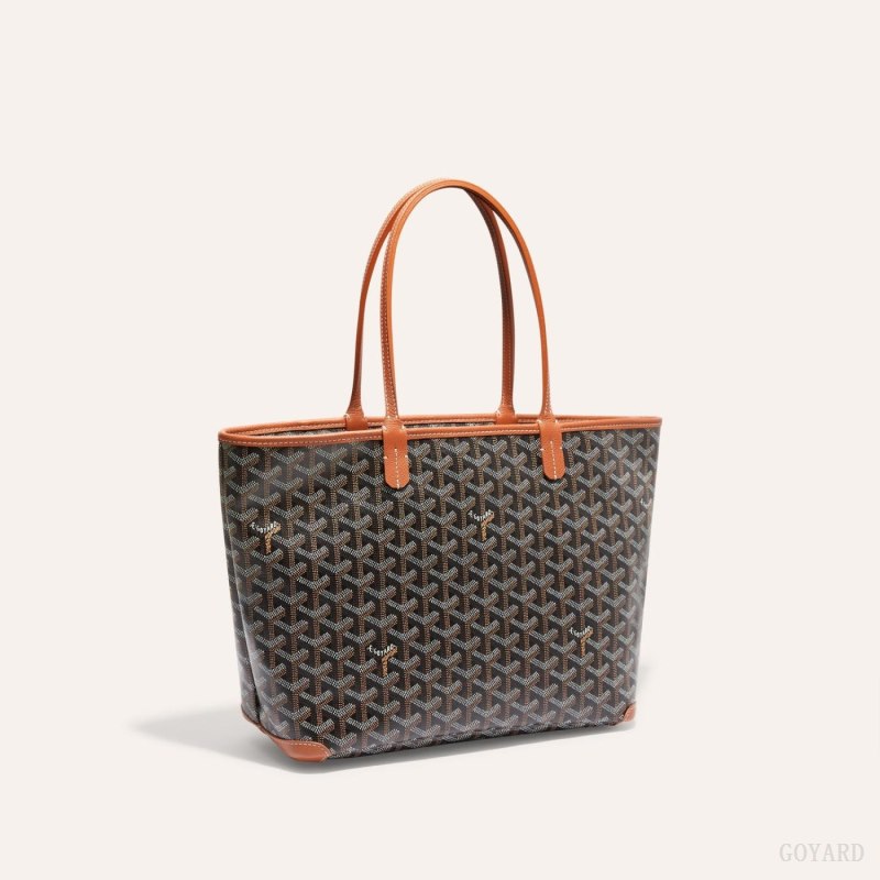 Goyard ARTOIS PM BAG Tote Çanta Siyah Kahverengi | GY-RKQ2394