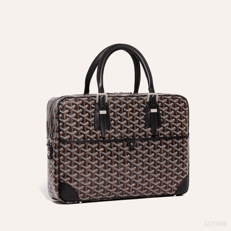 Goyard Ambassade MM Document Case Evrak Çantası Siyah | GY-YDM5717