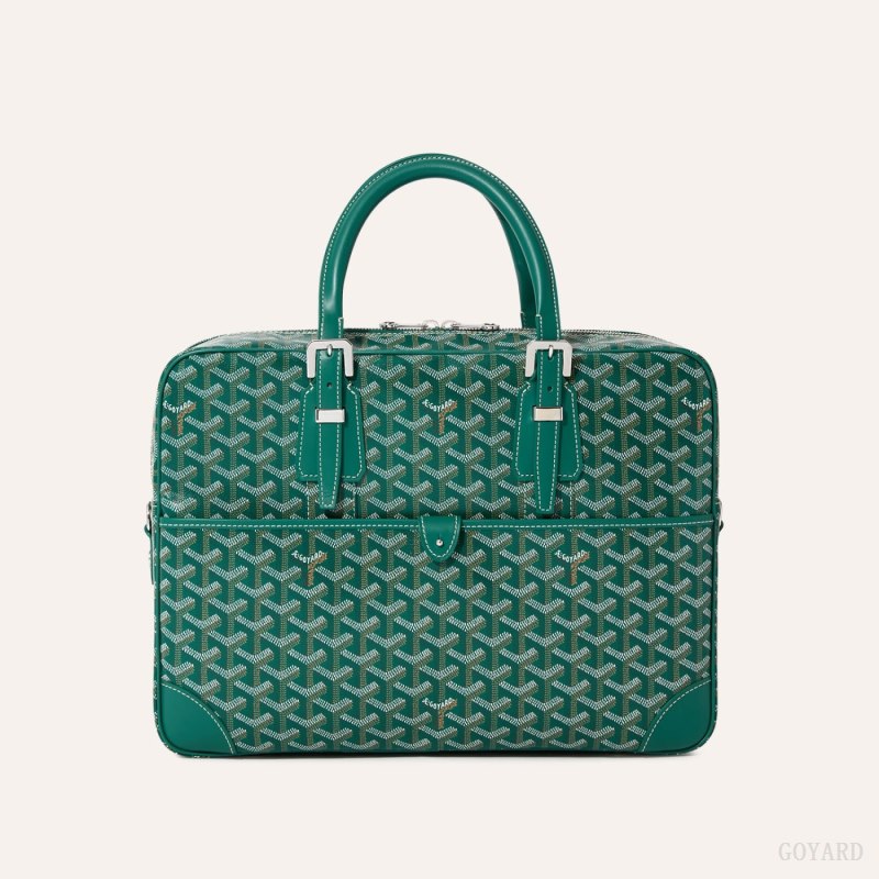 Goyard Ambassade MM Document Case Evrak Çantası Yeşil | GY-BTO4830