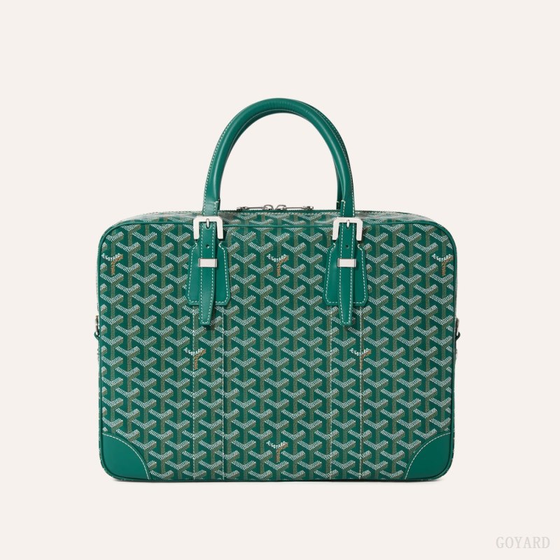 Goyard Ambassade MM Document Case Evrak Çantası Yeşil | GY-BTO4830