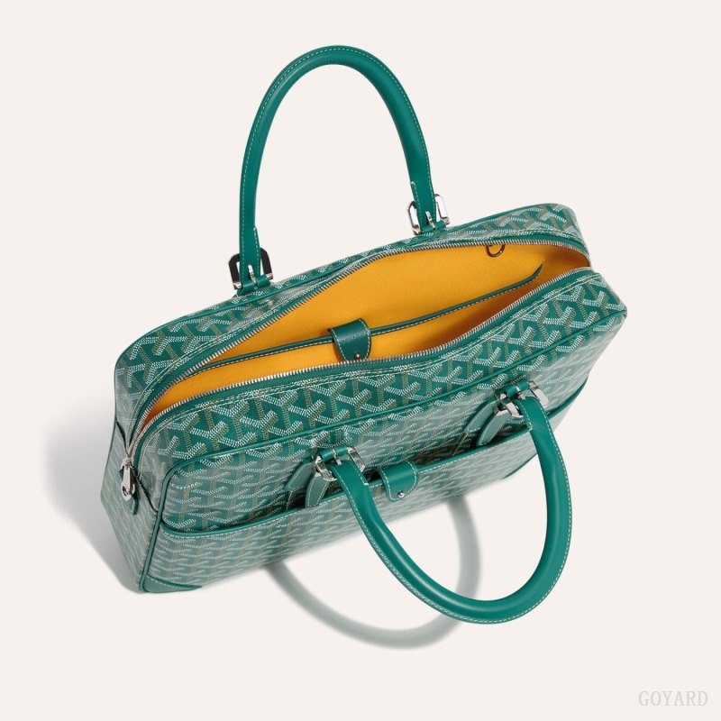 Goyard Ambassade MM Document Case Evrak Çantası Yeşil | GY-BTO4830