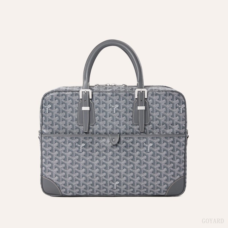 Goyard Ambassade MM Document Case Evrak Çantası Gri | GY-EAZ1004