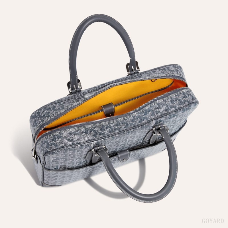 Goyard Ambassade MM Document Case Evrak Çantası Gri | GY-EAZ1004