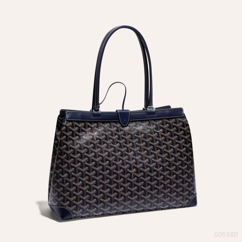 Goyard BELLECHASSE BIAUDE PM BAG Tote Çanta Lacivert Mavi | GY-DSA5314