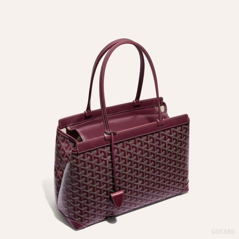 Goyard BELLECHASSE BIAUDE PM BAG Tote Çanta Bordo | GY-ZUY3956