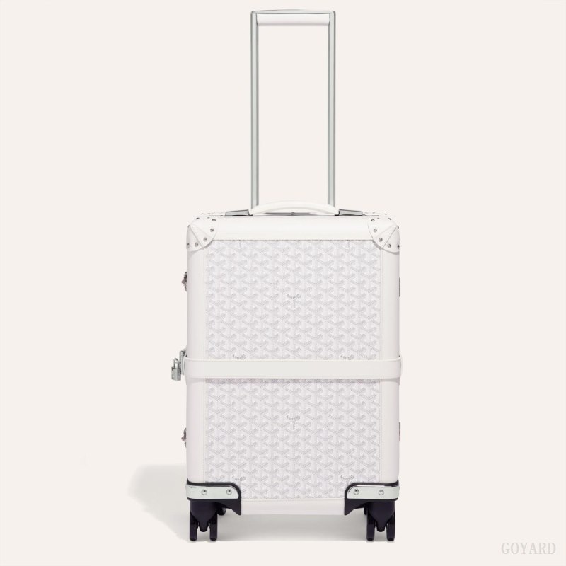 Goyard BOURGET PM TROLLEY CASE Valiz Beyaz | GY-NIM5164