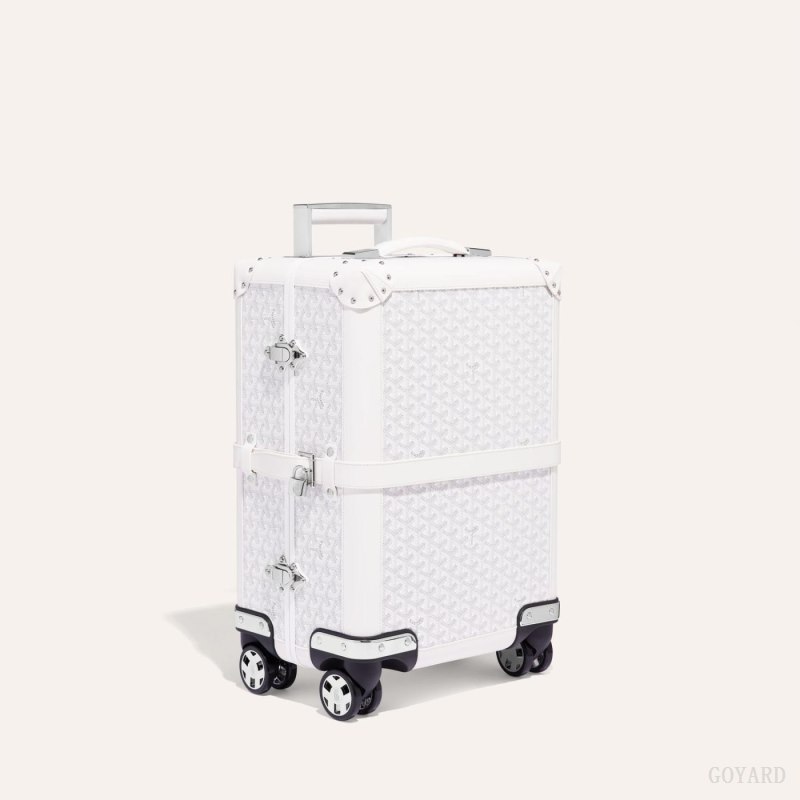Goyard BOURGET PM TROLLEY CASE Valiz Beyaz | GY-NIM5164