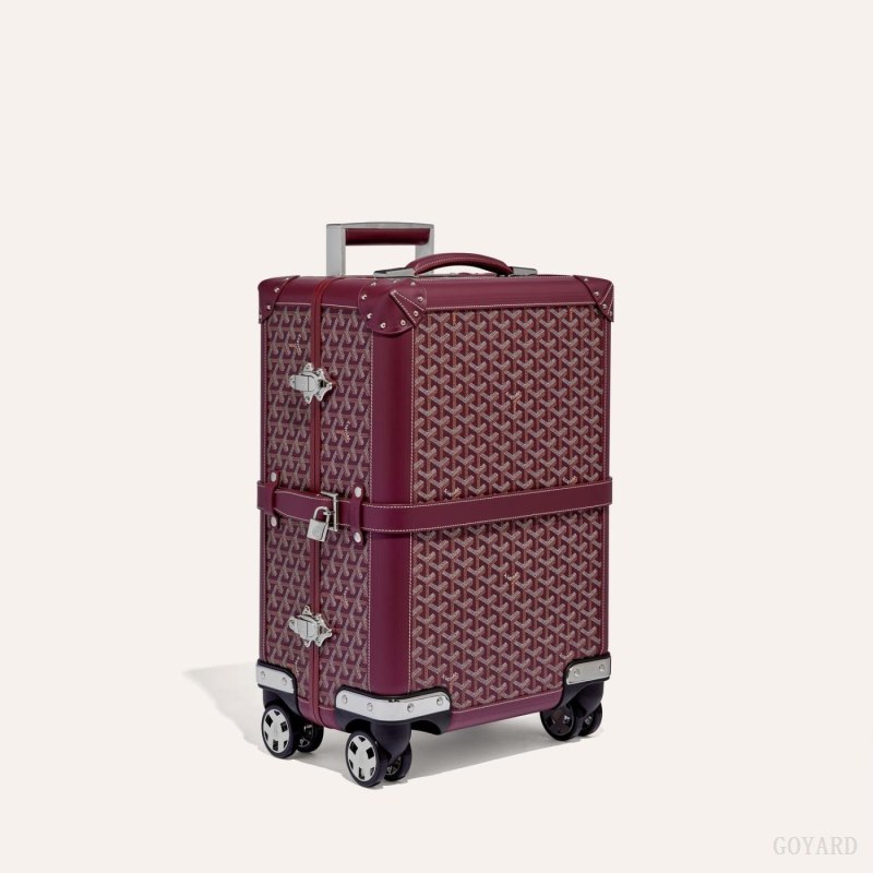 Goyard BOURGET PM TROLLEY CASE Valiz Bordo | GY-OFY4386