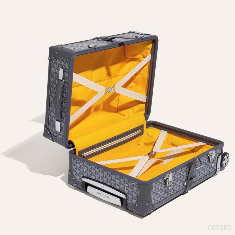 Goyard BOURGET PM TROLLEY CASE Valiz Gri | GY-QSY9313