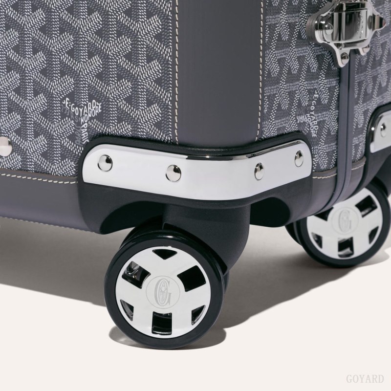 Goyard BOURGET PM TROLLEY CASE Valiz Gri | GY-QSY9313
