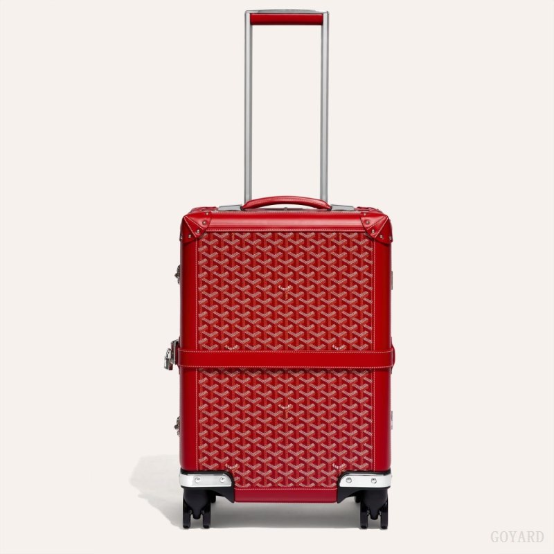 Goyard BOURGET PM TROLLEY CASE Valiz Kırmızı | GY-YCJ2397