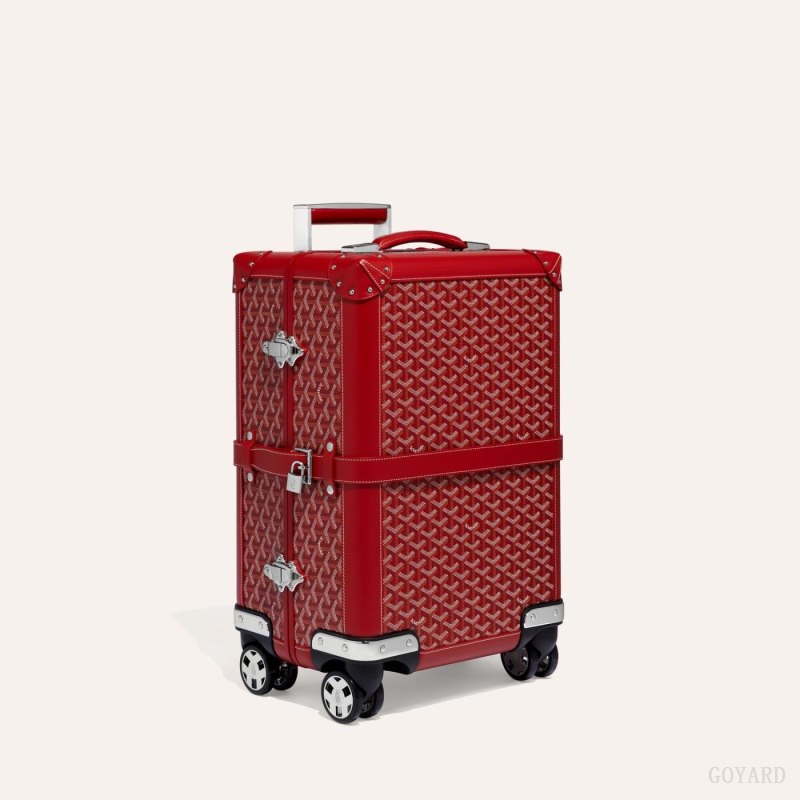 Goyard BOURGET PM TROLLEY CASE Valiz Kırmızı | GY-YCJ2397