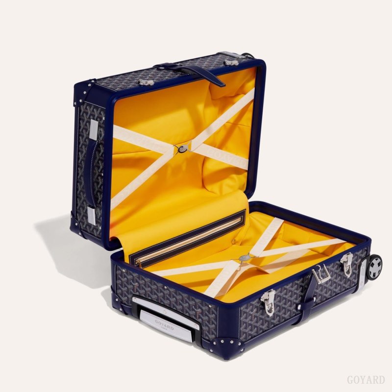 Goyard BOURGET PM TROLLEY CASE Valiz Lacivert Mavi | GY-XWN8394