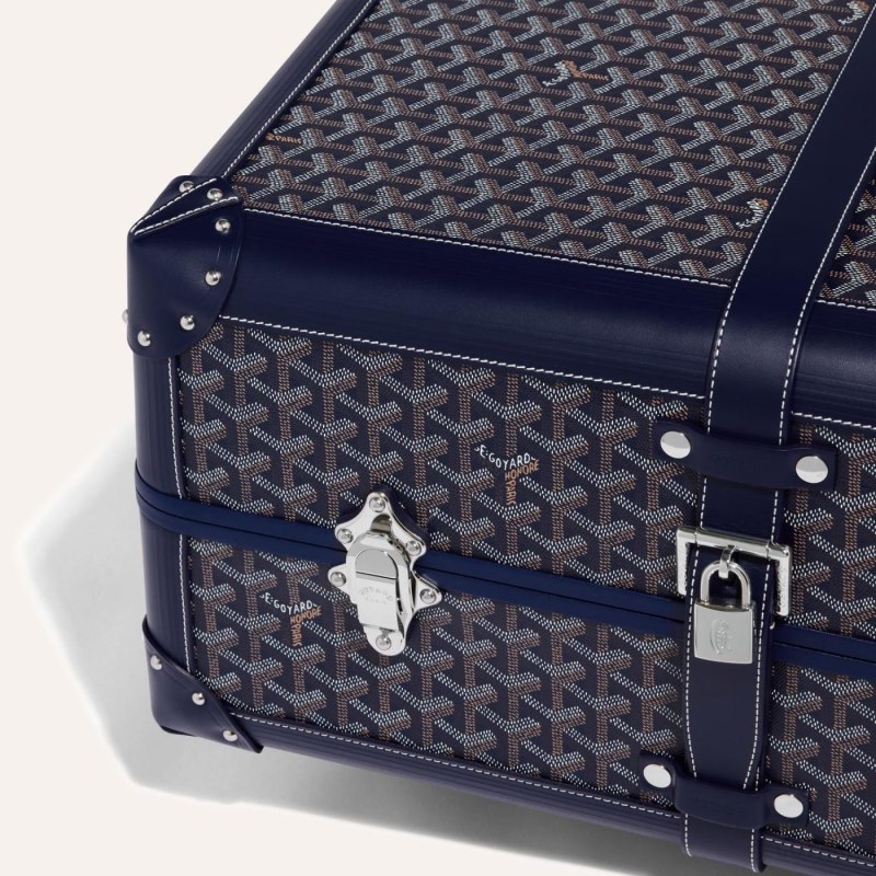 Goyard BOURGET PM TROLLEY CASE Valiz Lacivert Mavi | GY-XWN8394