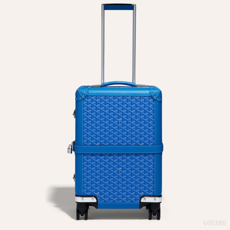 Goyard BOURGET PM TROLLEY CASE Valiz Mavi | GY-OVM8609