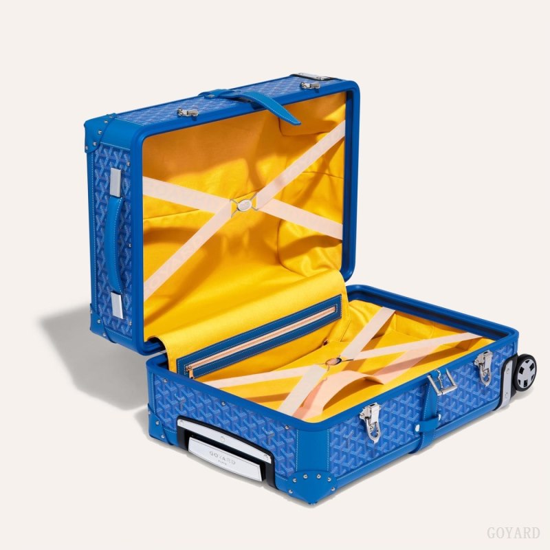 Goyard BOURGET PM TROLLEY CASE Valiz Mavi | GY-OVM8609