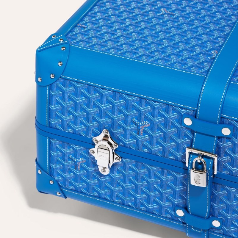 Goyard BOURGET PM TROLLEY CASE Valiz Mavi | GY-OVM8609
