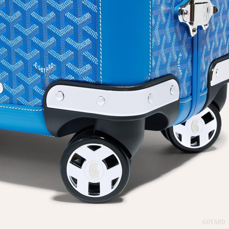 Goyard BOURGET PM TROLLEY CASE Valiz Mavi | GY-OVM8609