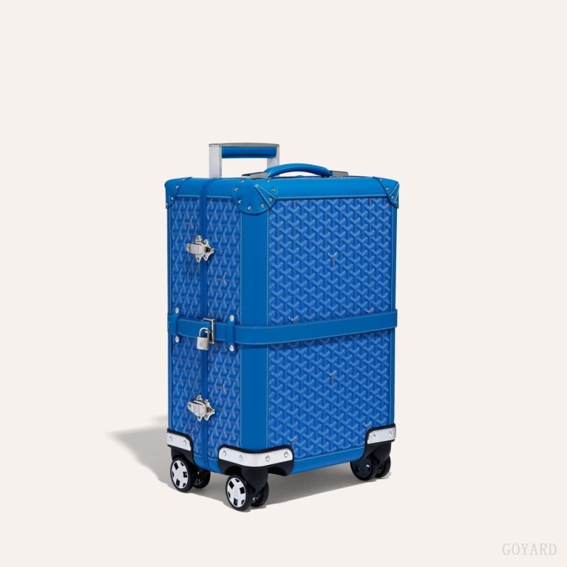 Goyard BOURGET PM TROLLEY CASE Valiz Mavi | GY-OVM8609