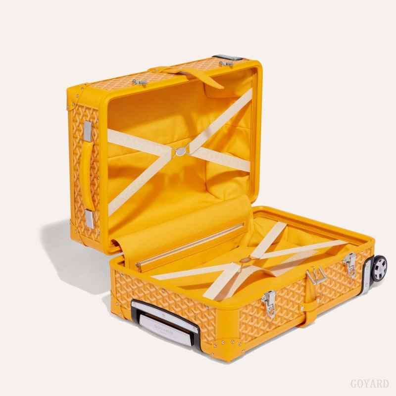Goyard BOURGET PM TROLLEY CASE Valiz Sarı | GY-RXZ9584