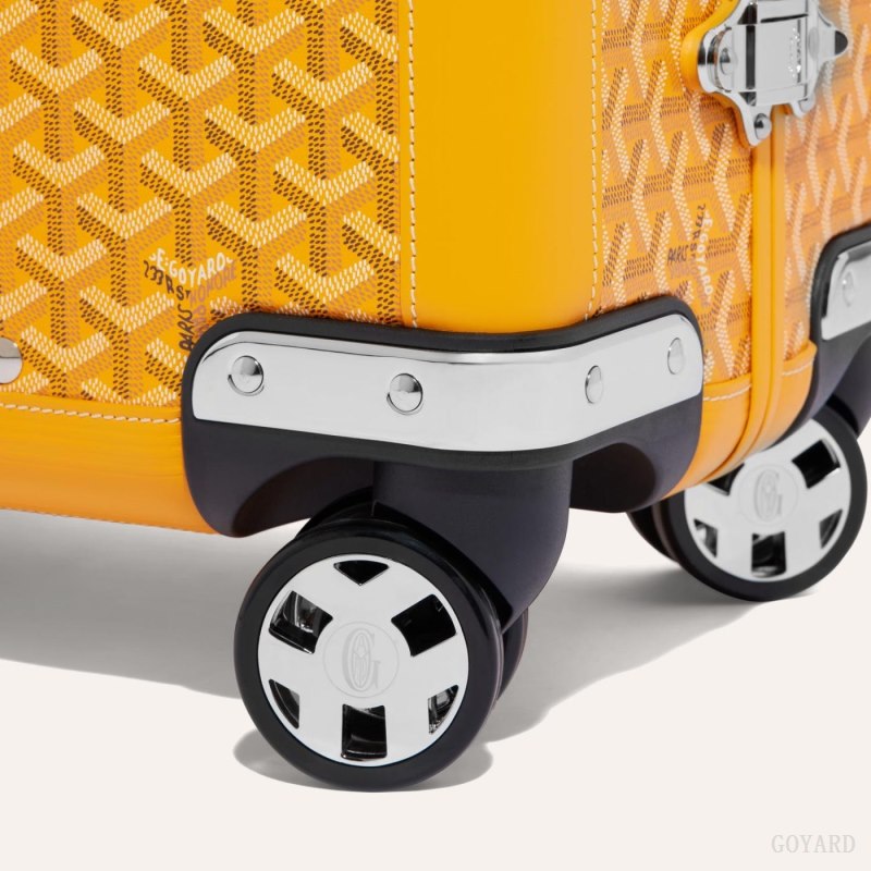 Goyard BOURGET PM TROLLEY CASE Valiz Sarı | GY-RXZ9584
