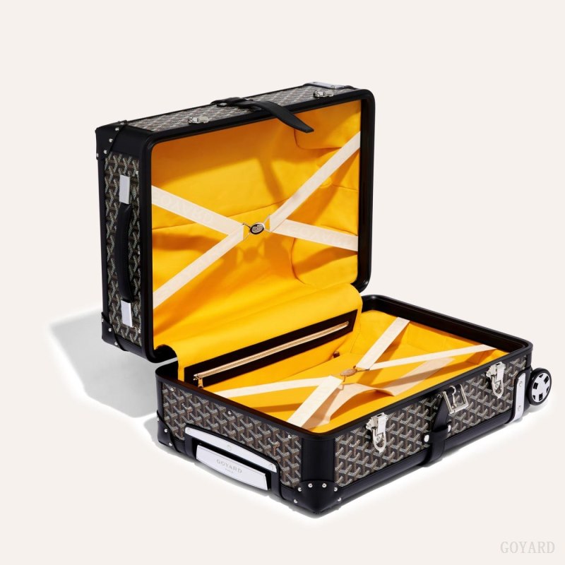 Goyard BOURGET PM TROLLEY CASE Valiz Siyah | GY-FHE9051