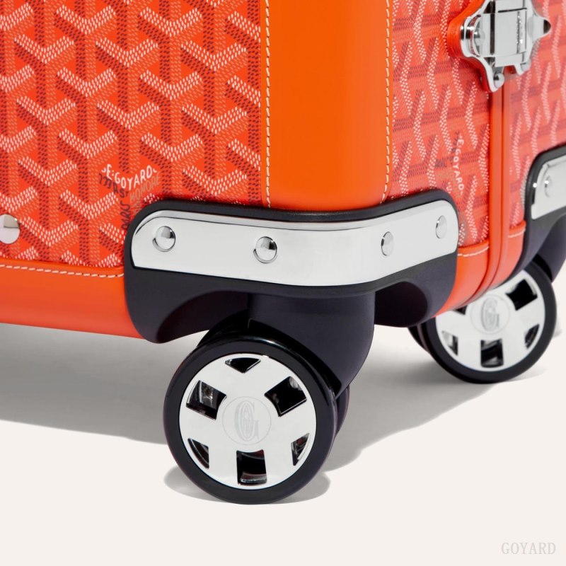 Goyard BOURGET PM TROLLEY CASE Valiz Turuncu | GY-XIQ4191