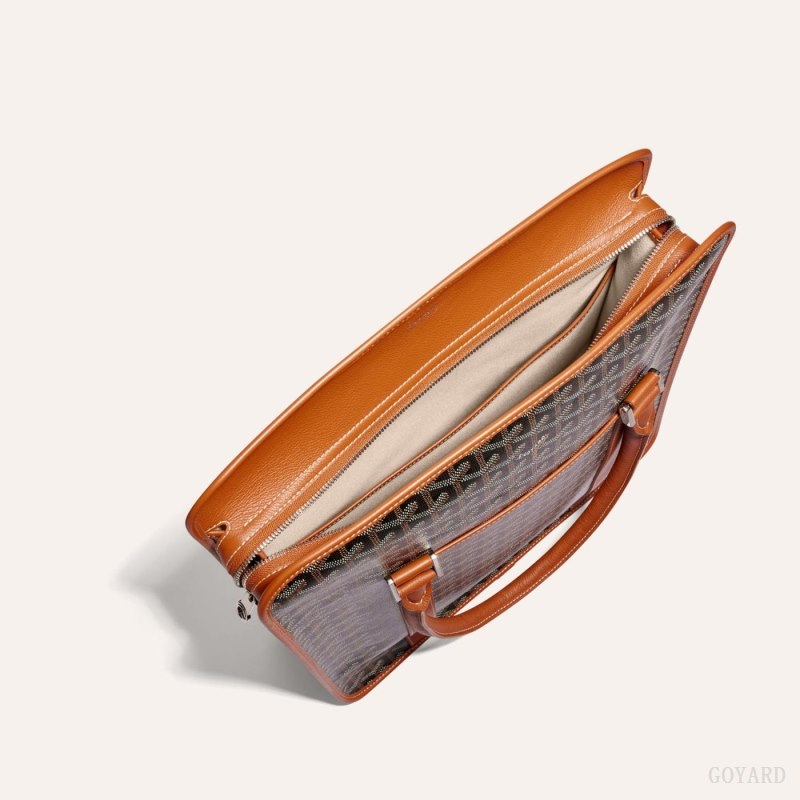 Goyard BOURGOGNE BAG Evrak Çantası Siyah Kahverengi | GY-JNZ5640