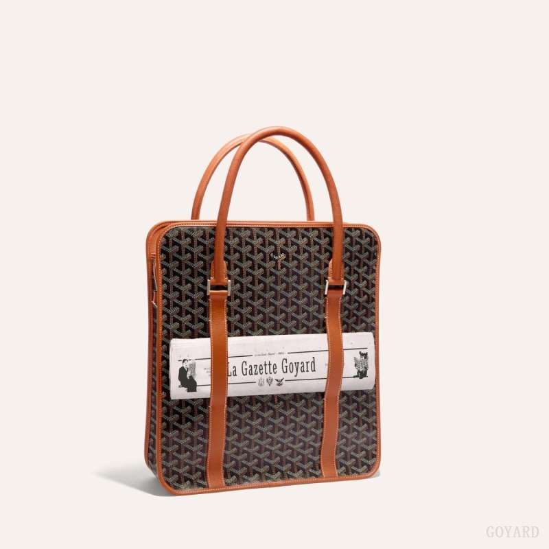 Goyard BOURGOGNE BAG Evrak Çantası Siyah Kahverengi | GY-JNZ5640