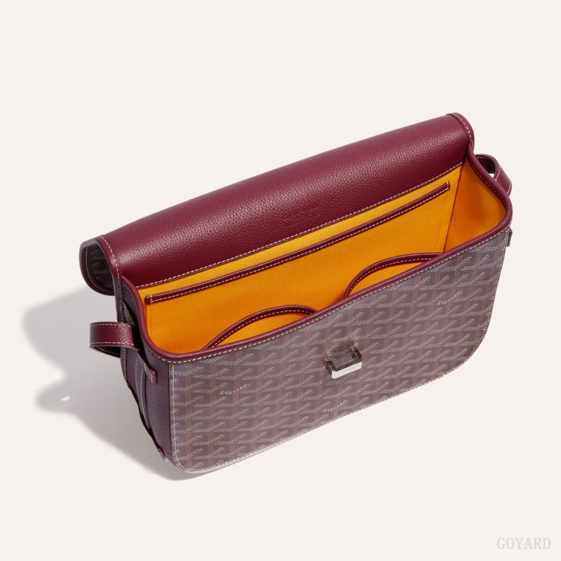 Goyard Belvedere MM Bag Omuz Çantası Bordo | GY-ENC6535