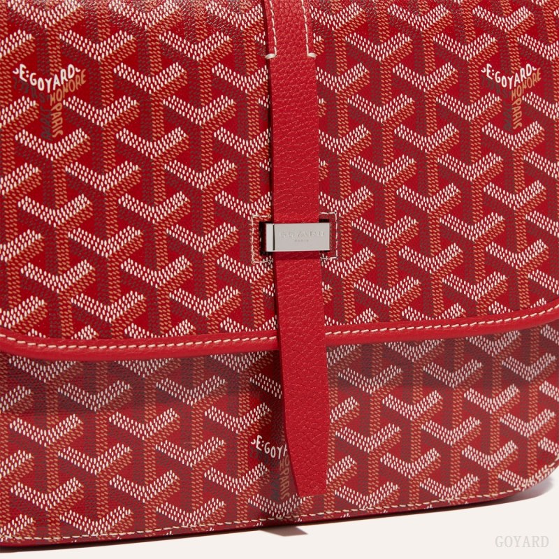 Goyard Belvedere MM Bag Omuz Çantası Kırmızı | GY-HBW9978