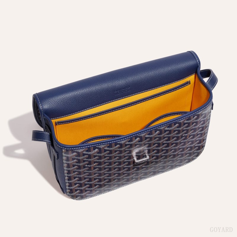 Goyard Belvedere MM Bag Omuz Çantası Lacivert Mavi | GY-HJB2702
