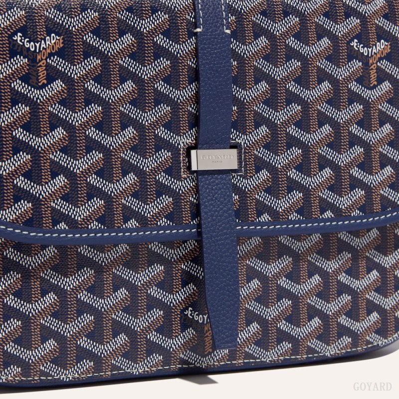 Goyard Belvedere MM Bag Omuz Çantası Lacivert Mavi | GY-HJB2702