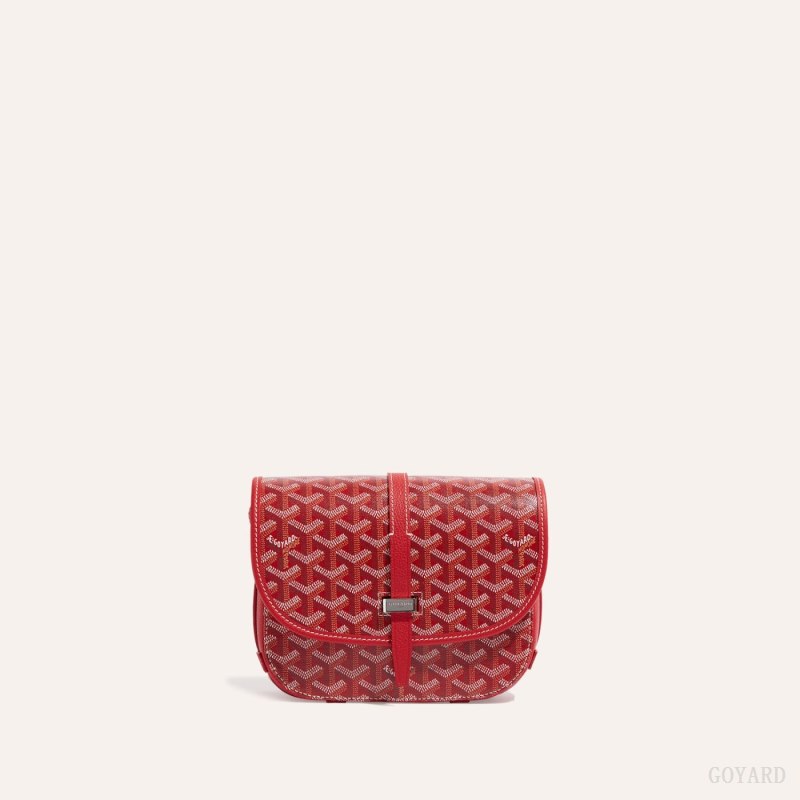 Goyard Belvedere PM Bag Omuz Çantası Kırmızı | GY-QRS0548